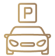 Ample Parking & Landscape